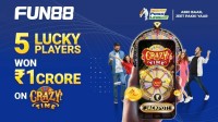 Fun88 New Millionaires: 5 Lucky Players Hit Crazy Time Jackpot