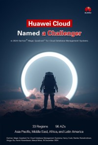 sファーウェイ クラウド、Gartner® Magic Quadrant™ のクラウドDBMSにおいてチャレンジャーに選出