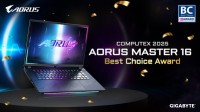 GIGABYTE AORUS MASTER 16 AI PCが業界をリードするCOMPUTEX 2025のイノベーションでBest Choice Awardを受賞