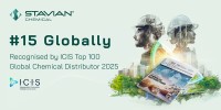 Stavian Chemical、ICIS「2025年世界の化学品ディストリビュータートップ100」でトップ15入り