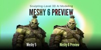 Meshy、月次成長率30%で年間反復収益1,500万ドルを達成し、次世代3D制作向けMeshy 6 Previewを公開