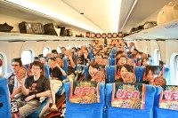 あのCMが現実に?! 日清焼そばU.F.O.を車内で食べられる新幹線「ソースエクスプレス」運行！