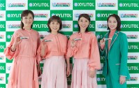 ロッテ キシリトール オーラテクトガムで「噛むと磨く、歯垢を減らす新習慣」磯野貴理子 森尾由美 松居直美に清野菜名がアドバイス