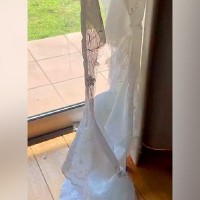 犬がカーテンをビリビリにしたので叱った結果…思わず頬が緩む『あざとすぎる行動』が44万再生「許さざるを得ないｗ」「知らんぷり可愛い」