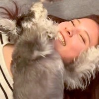 『愛犬の姉妹』に会いに行った結果→想像以上だった『まさかの歓迎方法』が125万再生「匂いをつけようとしてるのかなｗ」「スリスリ祭り」