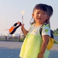 2歳の女の子が『犬の散歩』に挑戦→前に進もうと思ったら…辛辣すぎる『容赦ない行動』が14万表示「頑固で草」「引っ張りっこ可愛すぎｗ」