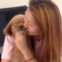 ママやお姉ちゃんと『チュー』を犬→パパもしてもらおうとしたら…辛辣すぎる『態度の急変』が87万再生「激おこで草」「ワロタｗｗ」と爆笑続々