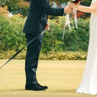 結婚式のデータが届いたので写真を確認→犬も一緒に写っていて…『まさかの光景』が98万表示「決定的瞬間で草」「温度差が面白すぎるｗｗ」