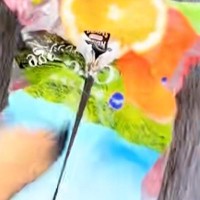 犬の散歩に行こうとしたら、突然の雨→即席カッパとして『袋』を被せたら…まさかの『殿様化』する光景に爆笑「肩パッドで草」「色合い素敵ｗｗ」