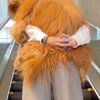 超ビビりな『24キロの大型犬』→エスカレーターを怖がるので、仕方なくおんぶして…まるで『子どものような光景』が65万再生「たまらん可愛さ」