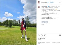 山田優、スタイル抜群なゴルフウェア姿を公開！「素敵」「絵になる」