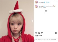 きゃりーぱみゅぱみゅ、サンタ＆トナカイ姿のクリスマスショット公開！「癒された」「可愛いサンタさんだ」