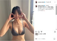 岡田紗佳、ランジェリー姿の圧巻美ボディにファン絶賛！「健康美のセクシー」「腹筋すごーー！」