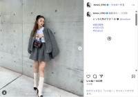 板野友美、美スタイルが際立つ秋コーデショット公開！「世界一超かわいい」「素敵です」