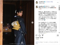 ローラ、黒の艶やか着物姿を公開！「とっても綺麗」「所作や佇まいが美しい」