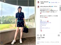 横山ルリカ、美スタイル際立つゴルフウェア姿公開！「可愛い」「ナイスショット」