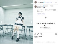 あのちゃん、キュートなメイド服ショット公開！「メイド服着る仕事でした」