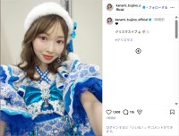 超ときめき宣伝部・辻野かなみ、ブルーサンタのクリスマス衣装姿公開！「世界一可愛いサンタさん」