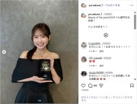 FRUITS ZIPPER櫻井優衣、美デコルテ全開の黒ドレス姿公開！「本当に綺麗！」「新鮮！」