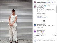 ももクロ・高城れに、ノースリーブのセットアップ衣装姿公開！「めっちゃかわいい」「神スタイル」